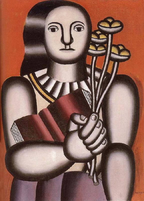 Fernard Leger The Woman hold flower oil painting image